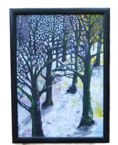 Butterfly Wood acrylic painting