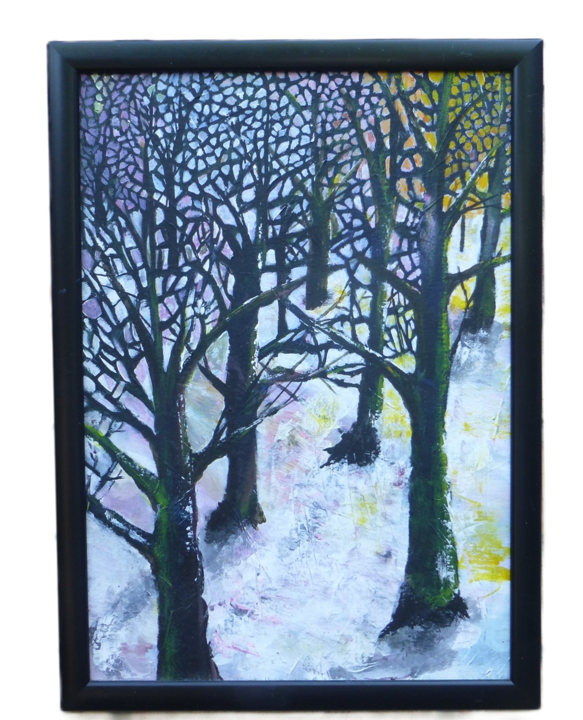 Butterfly Wood acrylic painting