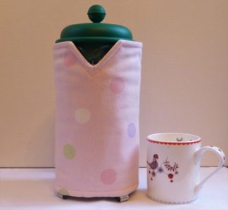 Pastel Polka Dots cafetiere cover