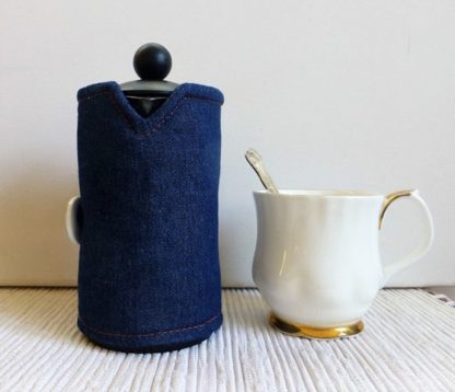denim 3 cup cafetiere cover