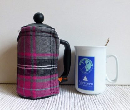 tartan 3 cup cafetiere cover