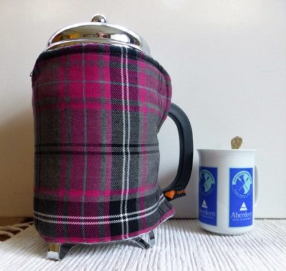 tartan 12 cup french press cover