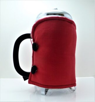 Plain Red 12 cup Cafetiere Cover